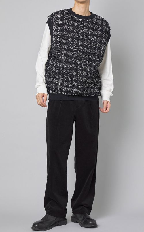 チェックツイードベスト