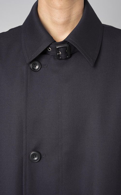 ウールギャバドロストコート