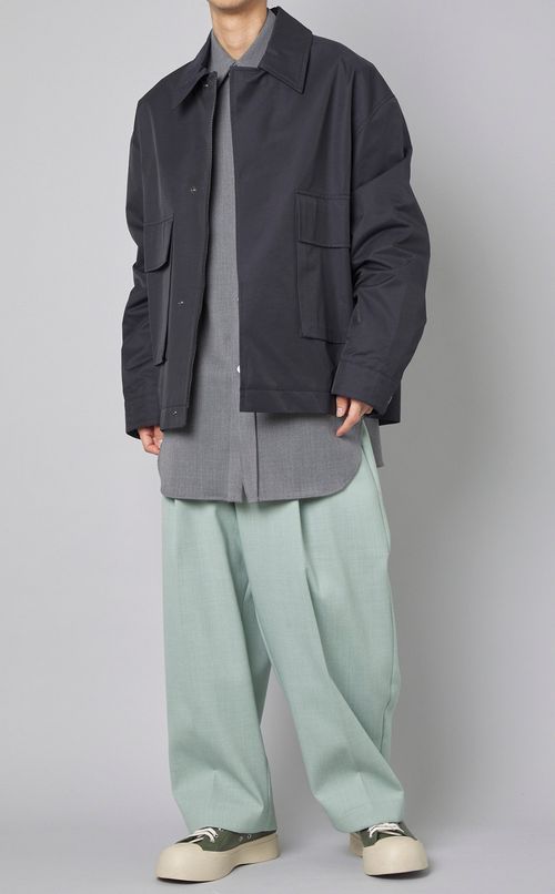 ポリヴィスコースシャツ