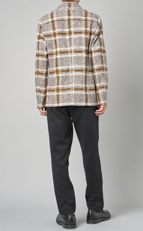 チェックシングルジャケット