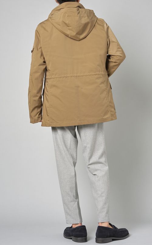 ストレッチツイルフードブルゾン