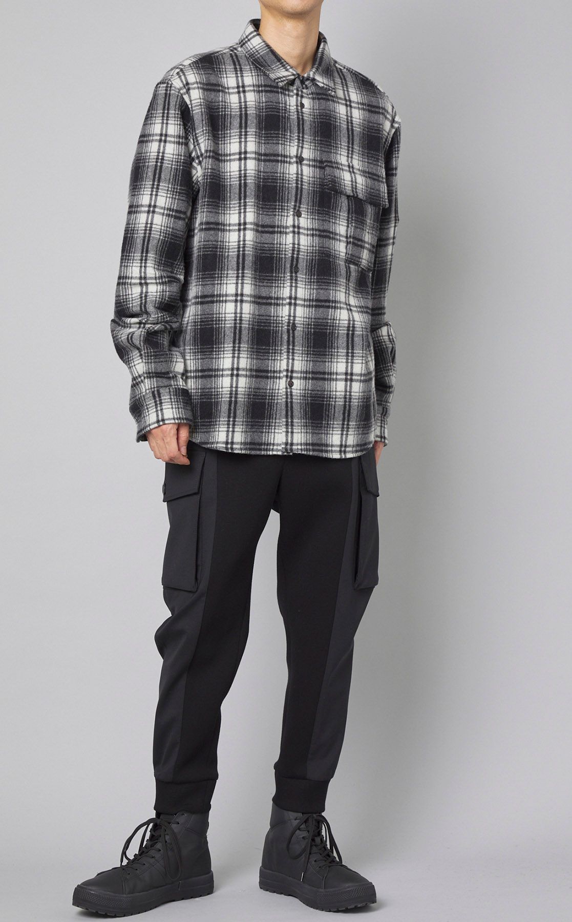 国内正規　DSQUARED2 チェック　ネルシャツ　48 DSQUARED2 チェックネルシャツ メンズ 48