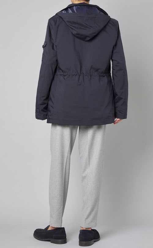 ストレッチツイルフードブルゾン