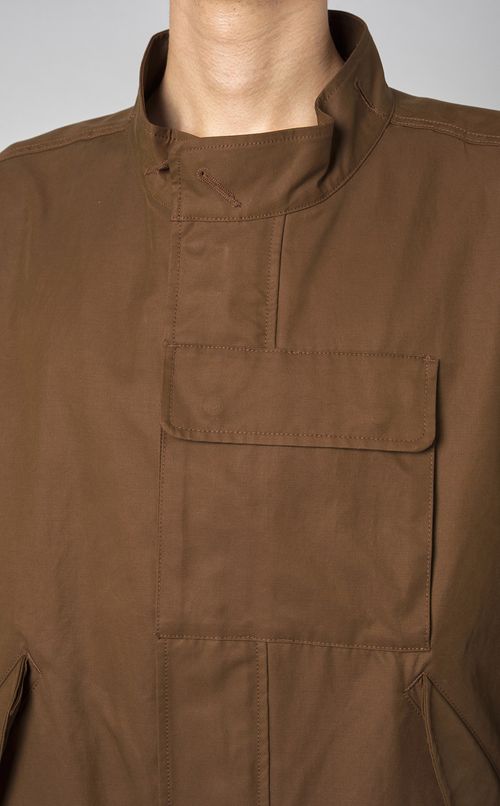 コットンナイロンフィッシュテールコート