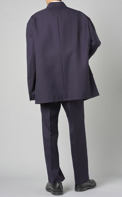 ウールサージスタンドカラージャケット