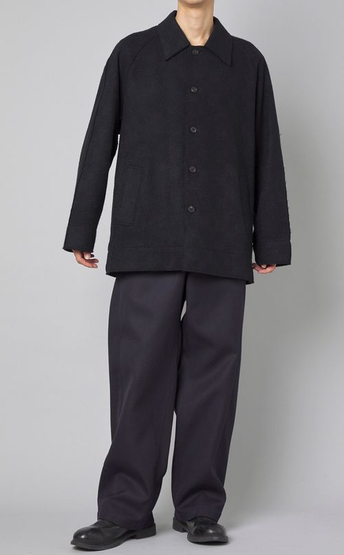 ニットカバーオールジャケット