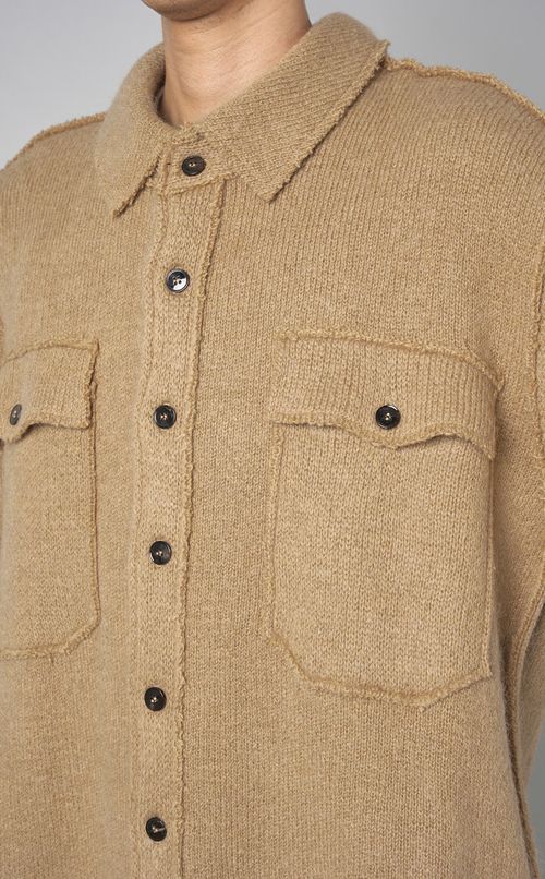 ニットシャツジャケット