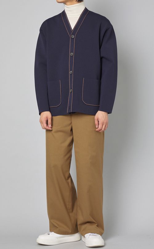 ミラノリブVネックカーディガン