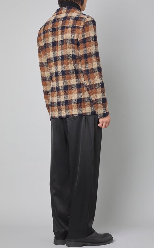 チェックシングルジャケット