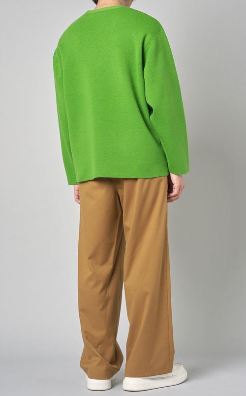 ラムウールVネックカーディガン