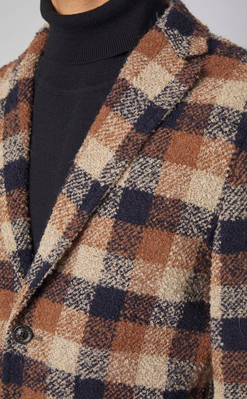 チェックシングルジャケット