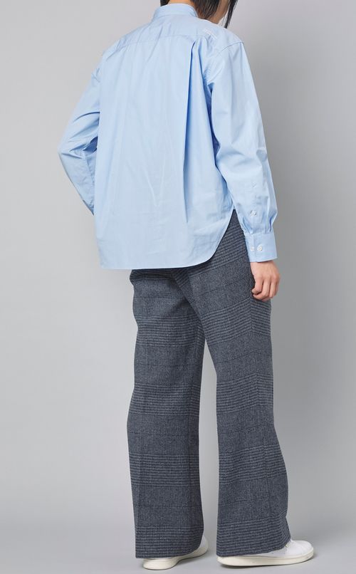 コットンポプリンレギュラーカラーシャツ