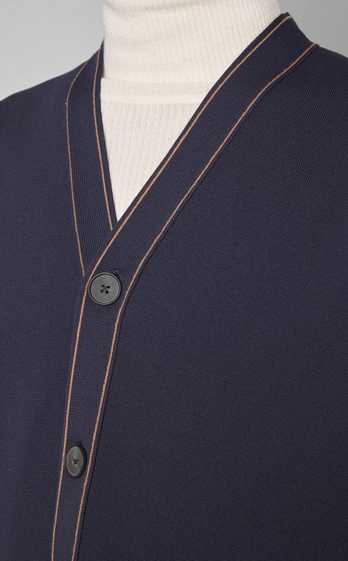 ミラノリブVネックカーディガン