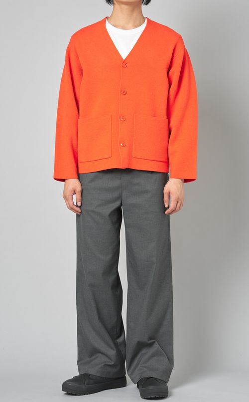 ラムウールVネックカーディガン