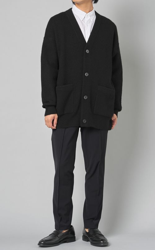 ヤクミラノリブカーディガン