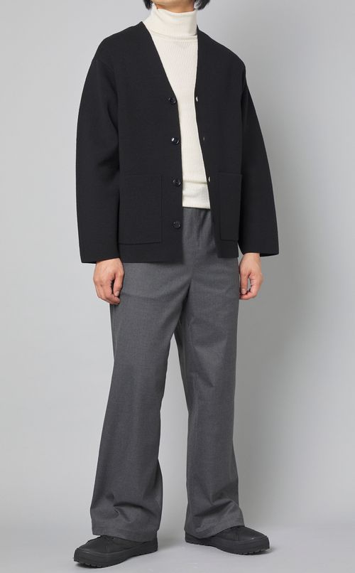 ラムウールVネックカーディガン