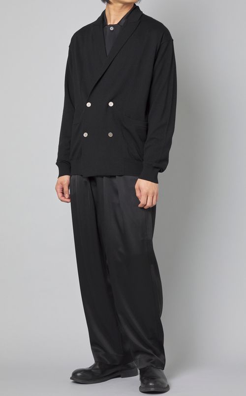 スリップサテンオープンシャツ