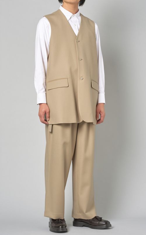 ベルテッドワイドトラウザー