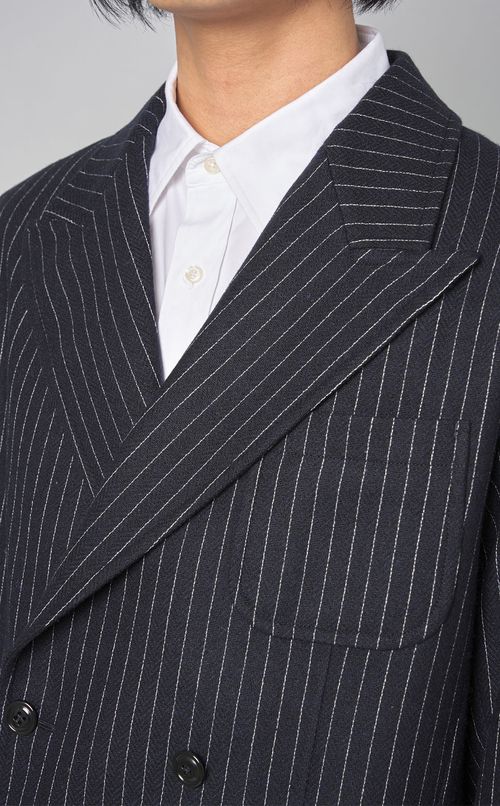 ダブルブレストストライプジャケット