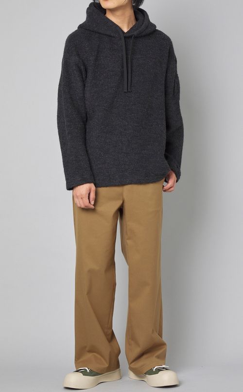 ウールパイルフーディ