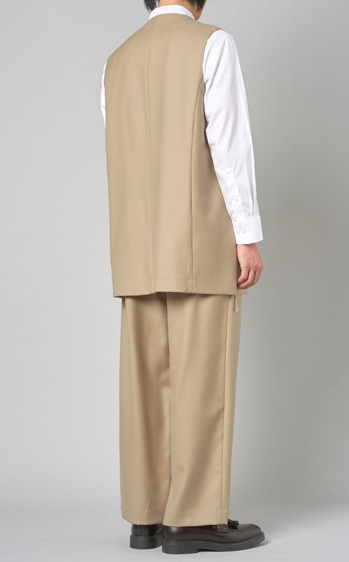 ロングテーラードジレ