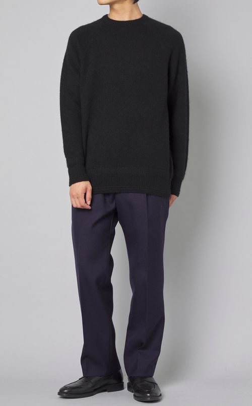 ウールサージ1タックパンツ