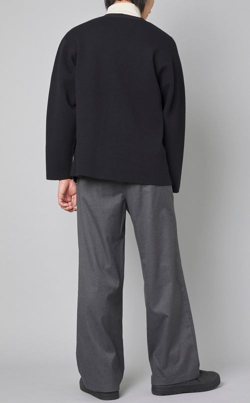 ラムウールVネックカーディガン