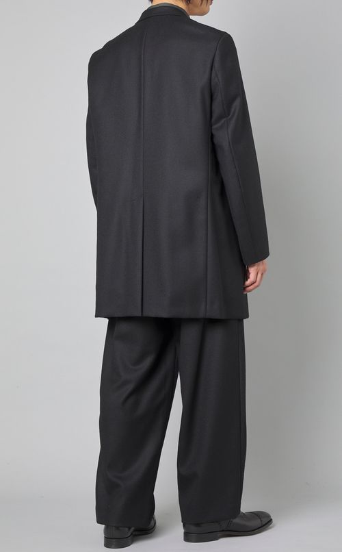 REVERBERATE リバーバレイト グレー ストライプ ダブルブレストコート REVERBERATE リバーバレイト 24AW Double Breasted Coatダブル