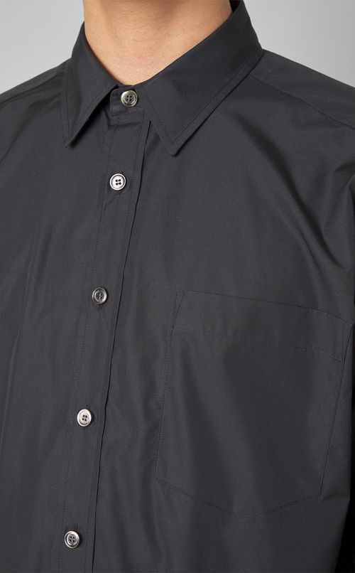 コットンポプリンレギュラーカラーシャツ