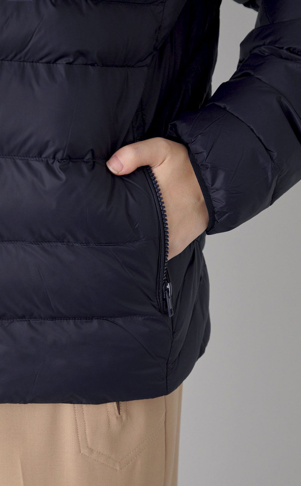 中綿キルティングブルゾン