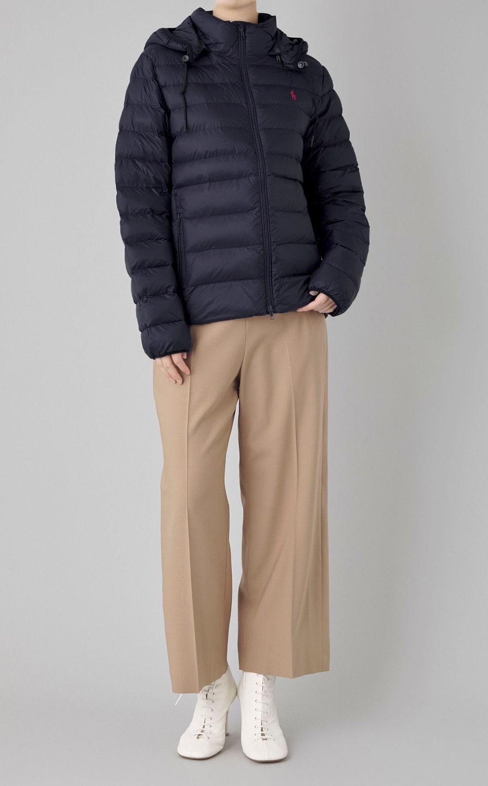 中綿キルティングブルゾン