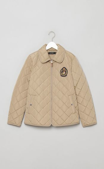 中綿キルティングジップブルゾン