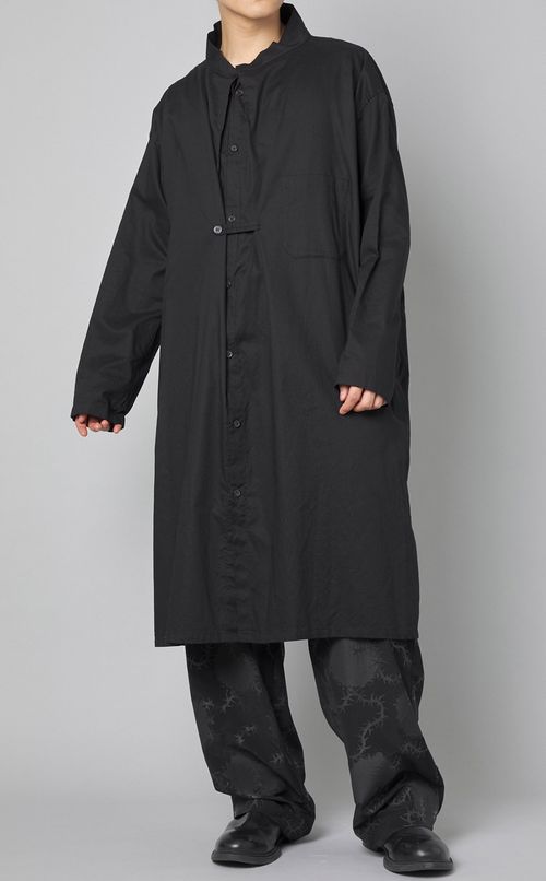 コットンロングタックシャツ