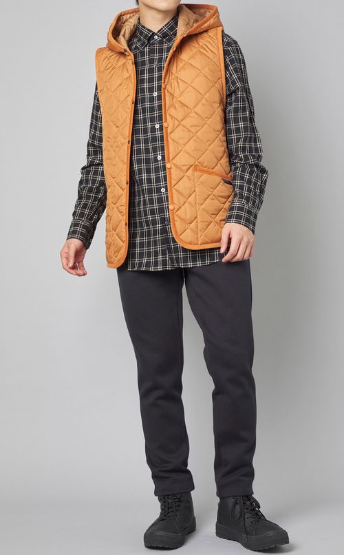 コットンヤクチェックシャツ