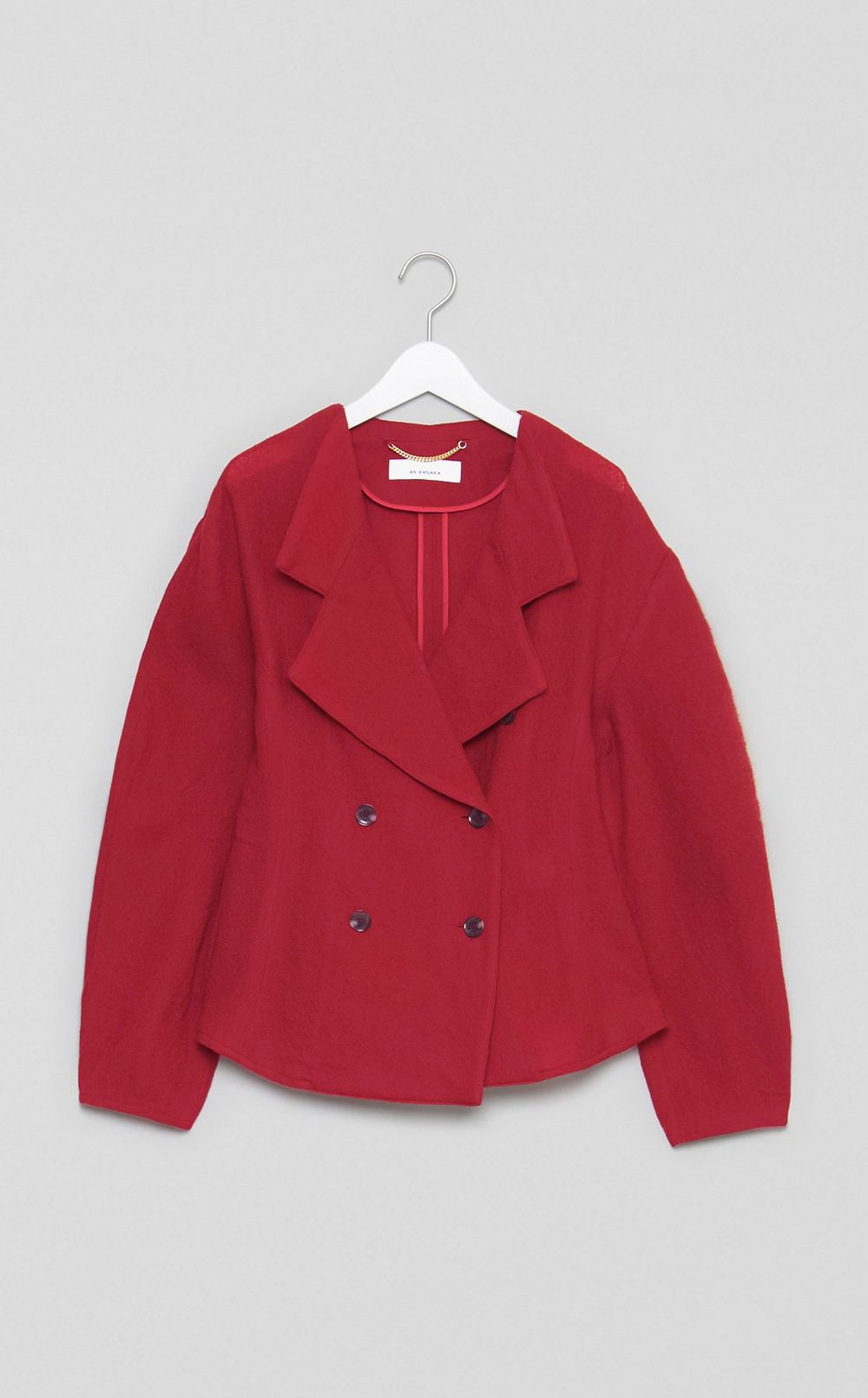 ウールデザインスリーブジャケット