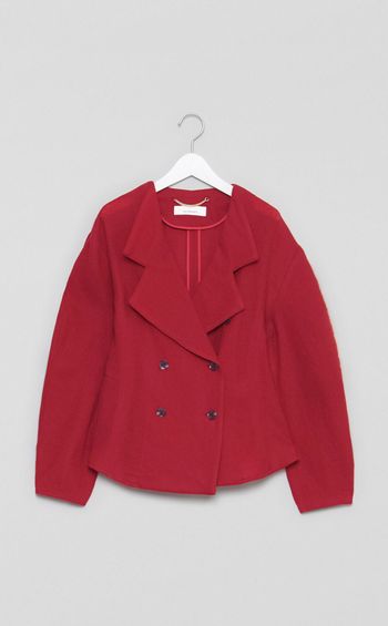 ウールデザインスリーブジャケット