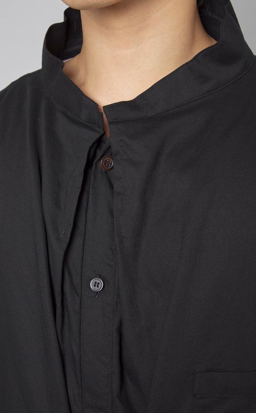 コットンロングタックシャツ