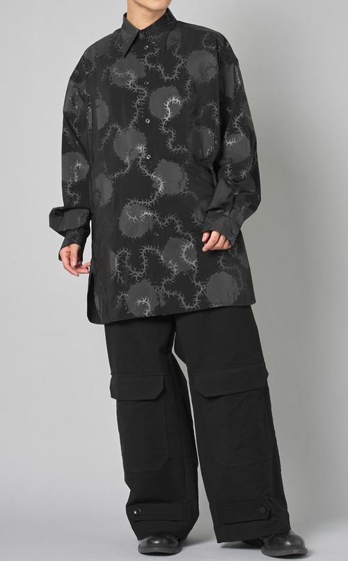 トゲ水玉ビッグシャツ