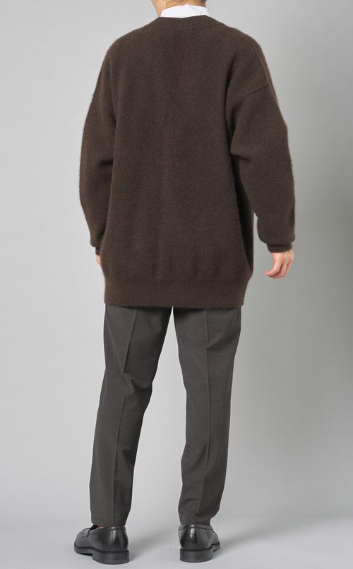 ヤクミラノリブカーディガン