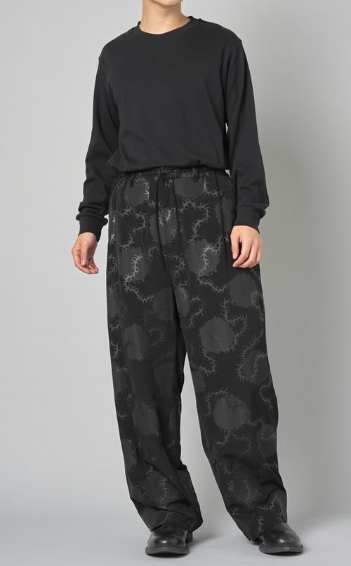 トゲ水玉ウエストゴムパンツ