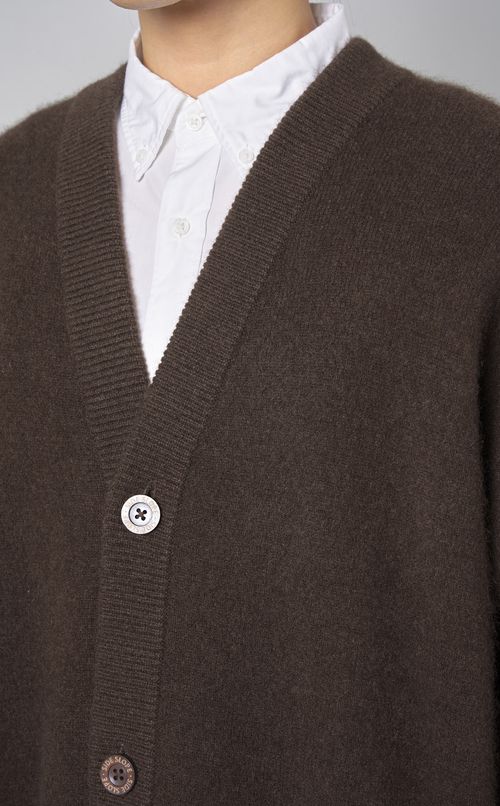 ヤクミラノリブカーディガン