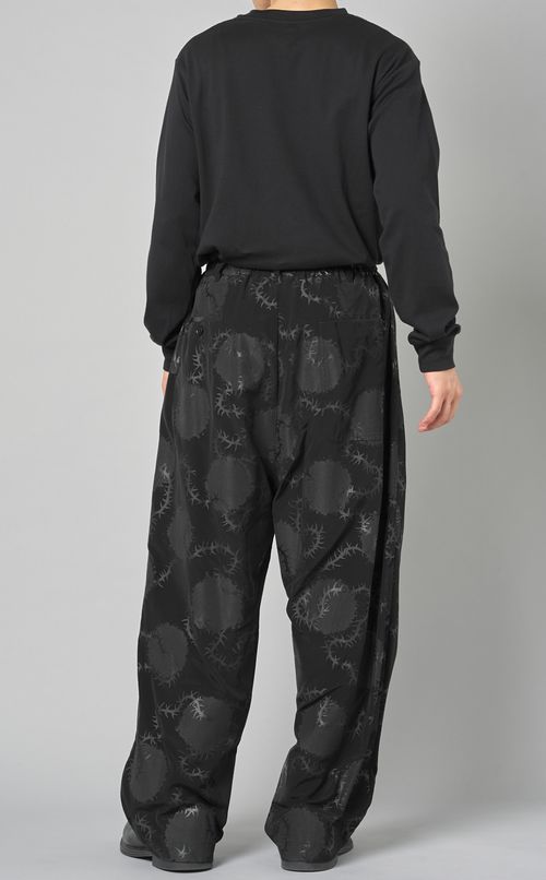 トゲ水玉ウエストゴムパンツ