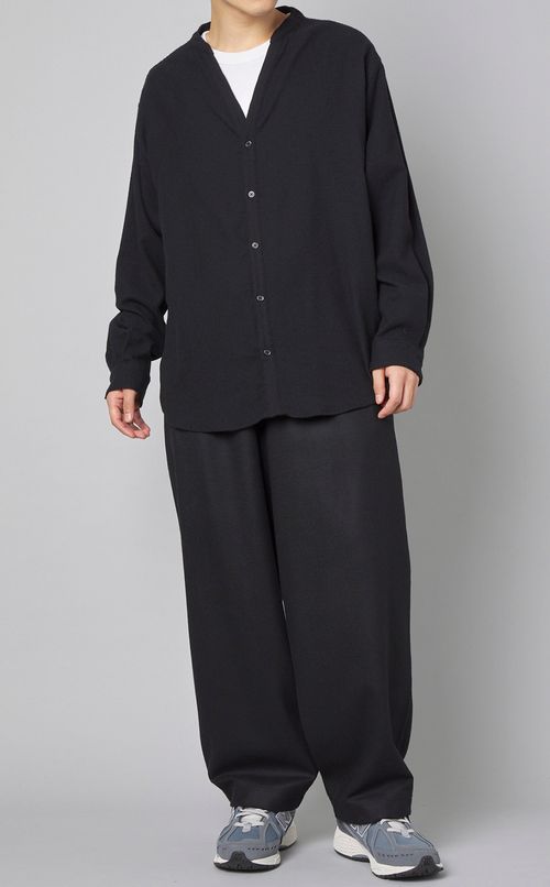 バンドカラースキッパーシャツ