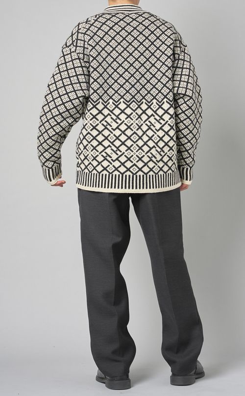 ジャカードカーディガン