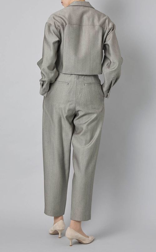 ヘリンボーンジャンプスーツ