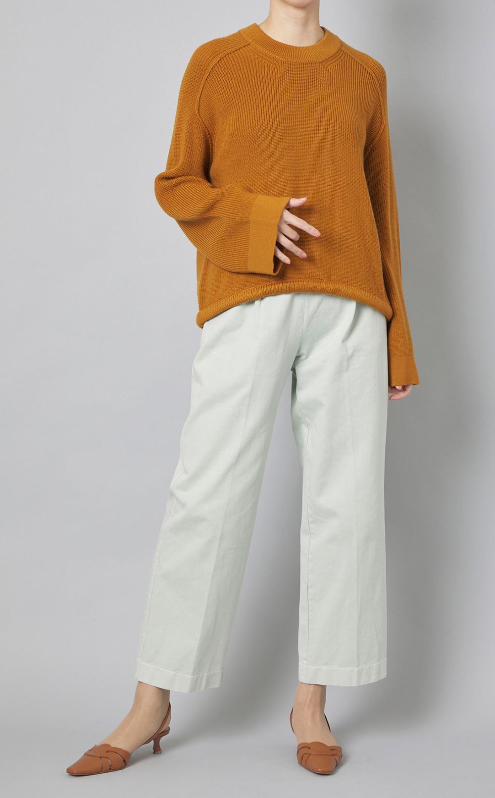 ウールワイドスリーブニットプルオーバー