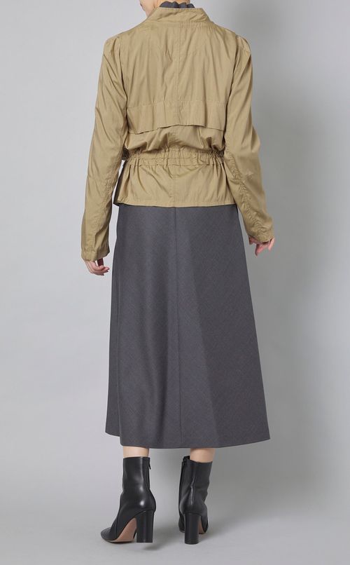 スタンドカラードローコードブルゾン