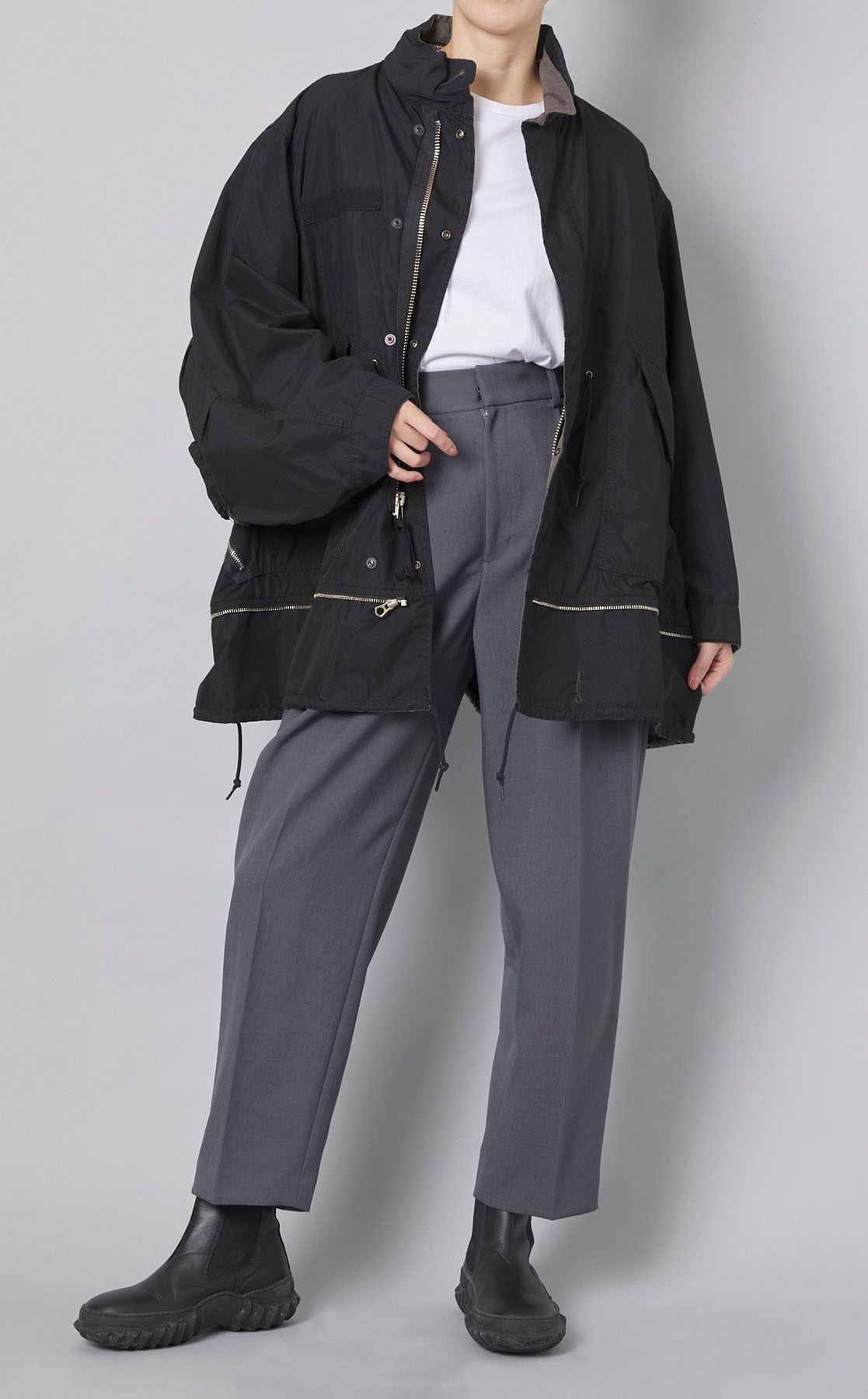 beautiful people×ALPHA ダブルエンドモッズコート beautiful people｜アルファダブルエンドモッズコート