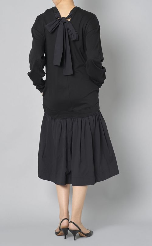 バックリボンコンボワンピース