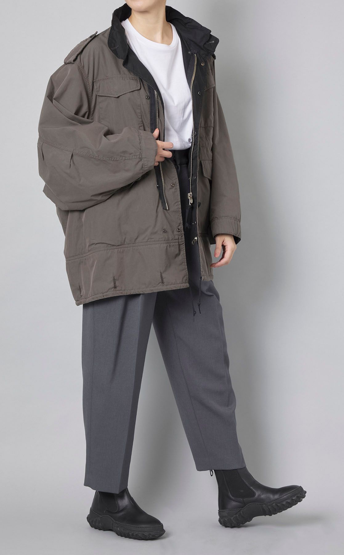 beautiful people｜アルファダブルエンドモッズコート